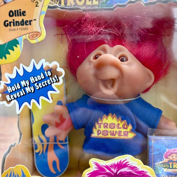 Playmates OLLIE GRINDER Totally Troll Skateboarder Vintage Doll 2001 Series 2 - Picture 2 of 8